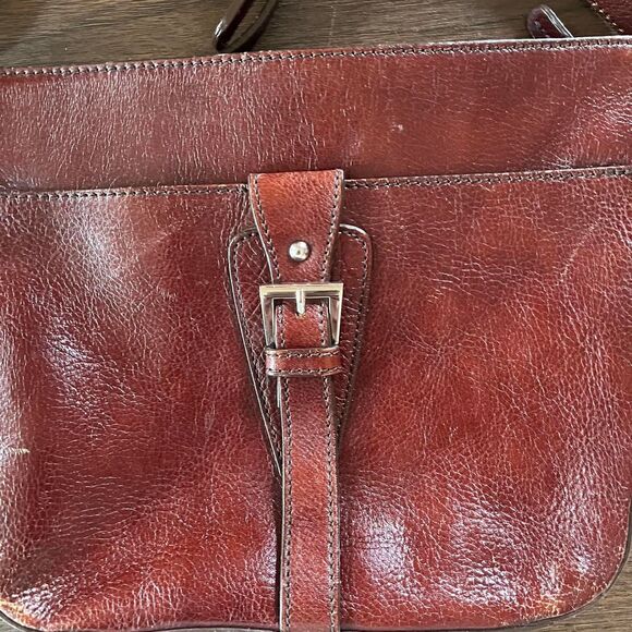 Aigner Bag Vintage Women's Brown Buckle - Picture 3 of 8